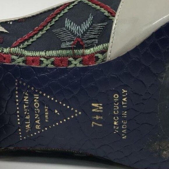 Valentina Rangoni Slide-On Mules, Size 7.5 M, Made in Italy - Picture 5 of 6